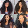 Curly Lace Front Human Hair Wigs For Black Women 4x4 Stängning Wig Remy 5x5 13x6 13x4 220608