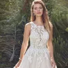 Nuevo vestido de novia Maxi para mujer, apliques de encaje de verano, vestidos formales sexis, vestido de novia largo hasta el suelo 2022