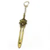 Porte-clés jeu God Of War porte-clés Kratos gardien bouclier hache porte-clés lien chaîne pendentif hommes voiture sac Llavero Chaveiro Porte Clef