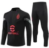 2023 24 AC Milan Training Suit Ibrahimovic Soccer Milano Surtetement 23 24 Maillot Men and Kids de Foot Milans Football Tracksuit