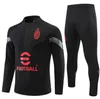 2023 24 AC Milan Training Suit Ibrahimovic Soccer Milano Survetement 23 24 24 Maillot Men and Kids de Foot Milans Football Tracksuit