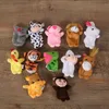 Cartoon Animal Family Finger Puppet Soft Plush Toys Role Play Tell Story Cloth Doll Educational Toys For Children Gift 220531