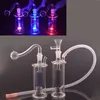 DHL Free Dab Rig Beaker Bong Mini Bubbler Smoking Water Bongs 10mm Female Ash Catcher Hookah with 10mm Male Glass Oil Burner Pipe and Hose