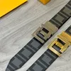 Belt For Men Genuine Leather Width 4.0cm Two Sided Fashion Designer Belts For Women Buckle Letter Waistband Cintura Ceintures F Belt 2022