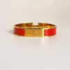 High quality designer design Bangle stainless steel gold buckle bracelet fashion jewelry men and women bracelets