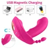 Vibratore Giocattolo per adulti per donne Orgasmo Masturbatore Indossabile Dildo g Spot Stimolatore per clitoride Farfalla Mutandine vibranti Erotic 0803