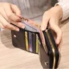 패션 고품질 작은 PU 가죽 신용 카드 홀더 짧은 지갑 여성 동전 지갑 지갑 XHJ155