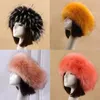 Feanie/crânio Caps de inverno Mulheres chapéu de chapéu grosso Skullies Beanies Top Fake Headscarf Russian Fur Faux vazio Fluffy D8B6Beanie/Skull