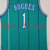 NC01 NCAA 1 Muggsy Bogues 2 Larry Johnson Jersey 33 Alonzo Mourning 33 Grant Hill 11 Murray Thomas 10 Dennis Rodman 100% basket cucito