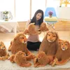 Animals Simulation Lion Plush Toy African American Lion King pillow Doll