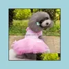 لوازم ملابس الكلاب للحيوانات الأليفة منزل حديقة المملكة المتحدة ملابس صغيرة لطيفة جرو الشريط القوس الدانتيل توتو تنورة WX إسقاط التسليم 2021 H1KJ9