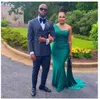 Nigerianska eleganta sjöjungfru brudtärna klänningar 2022 en axelpiga av hedersklänningar bröllop gäst kväll prom wear bm0924 c0606x2263w