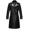 Real Leather Sheepskin Mens Leather Jacket Coats Windbreaker Plus Size 5xl European Ryssland Manlig äkta lädergravrock A589 201127