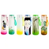 Stock Sublimation Mug Water Bottle 500ml Frosted Glass Water Bottles gradient Blank Tumbler Drink ware Cups by sea