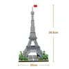 3585pcs Dünya Mimarlık Modeli Yapı Taşları Paris Eyfel Kulesi Elmas Mikro İnşaat Tuğlaları Çocuklar İçin Diy Oyuncaklar Hediye 220527