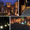 الطاقة الشمسية تحت المصباح الأرضي LEDS Solar Light Garden Garden Path Path Way Decoring Thraving Whare White White White J220531