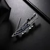 Pins, broches Big Crocodile Rhinestone Broche Vintage Animal Pins Regalo para mujeres Alligator de cristal accesorios de joyería de broch