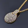 Anhänger Halsketten Vintage Frauen Voller Schwarzer Zirkonia Tropfen Halskette Für Antike Silber Farbe Statement Schmuck ZD1 LK8Pendant