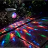 LED Solar Lawn Lamp Outdoor Waterproof Rotatable RGB Projector Light 2400mAh Garden Landscape Lighting