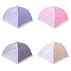 Kitchen Folded Mesh Food Cover Anti Fly Mosquito Umbrella Hygiene Grid Style Foods Dish Cover BBQ Picnic Kitchenware 20220517 D3