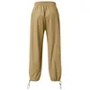 Men's Pants Mens Fashion Casual Solid Color Cotton And Linen Lace Up Bloomers PantsMen's Naom22