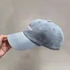 Bollmössor miu denim baseball cap kvinnor hiphop hat brev mössor för damer män utomhus sommar visir höst casual snapback sun hatt gorras v513