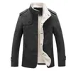 Mezclas de lana para hombre Chaqueta de invierno de moda de lana para hombre Abrigo forrado de lana Abrigo para hombre Abrigo de pavo Sobretudo Masculino1 T220810