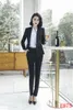 Pantalon de deux pièces pour femmes formelle dames blazer noir femmes costumes d'affaires avec pantalon et veste ensemble élégant bureau uniforme conception stylesfemmes