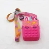 Simpatica borsa giocattolo POP Fidget Toys Cartoon Bubble Purse Crossbody Borse a tracolla Regali di compleanno per bambine