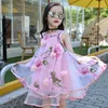 Abiti da ragazza Aixinghao Girls Dress Summer Teenage Floral Beach Sundress For Flower 8 10 12 Year Kids Teen ClothesGirl's