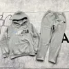 CP herrspårar män kvinnor färg flocking hoodie tröja kostym trapstar fleece set hoody kläder svett trapstarmen's