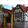 Tapis Décoration d'événement de fête en plein air Location commerciale Château Bar Gonflable Irish Pub Tente Maison de vin gonflable à vendre 777 E3