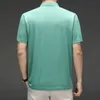 高品質のソリッドカラージッパーポロシャツ男性コットン夏半袖カジュアルティーシャツHomme Slim Fit Camisa Polos T1041 220408