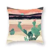 وسادة / وسادة الزخرفية الوردي المائية طباعة المناظر الطبيعية سلسلة أريكة غطاء البوليستر ديكور المنزل
