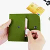 Portafoglio portamonete in feltro quadrato mini 1000 pezzi con fibbia portamonete porta carte di credito ID denaro contante