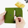 1000 stks Mini Square Felt Coin Portemonnee Portemonnee Met Gesp Cash Geld Id Credit Card Bag Houder Organizer Pouch