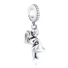925 Silver Fit Pandora Charm 925 Bracelet Prince Boy Girl Robot Fairy charms set Pendant DIY Fine Beads Jewelry