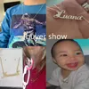 VishowCo Personalisierter Edelstahl-Goldhalsband mit personalisiertem Babynamen-Anhänger-Halskette, Schmuck für Frauen und Kinder, Geschenke 220718