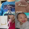 VishowCo Personalisierter Edelstahl-Goldhalsband mit personalisiertem Babynamen-Anhänger-Halskette, Schmuck für Frauen und Kinder, Geschenke 220718