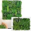 Decorative Flowers & Wreaths 40x60cm Green Artificial Plants Wall Panel Plastic Outdoor Lawns Carpet Decor Home Wedding Backdrop Party Grass