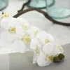 Декоративные цветы венки головы фалаенопсис искусственная фанаенопсис орхидея высококачественная шелковая европейская европейская домашняя свадьба симуляция
