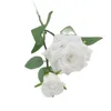 Bir sahte çiçek kısa gövde çekirdeği, parça başına 2 kafa 2 kafa simülasyonu sonbahar rosa düğün ev dekoratif yapay çiçekler için rosa