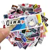 Waterdichte sticker 60PCs Cool JDM Stickers voor Racewagen Styling Bumper Motorhelm Skateboard Bagage Vinyl Decals Fashion1647417