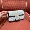 Bagsy weselne damskie luksus 574969 476433 MARMONT ROMPER Crossbody Torby 5a Real Projektanci skóry Modne torebki panie Han198u