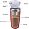 Tasse Thermique Tasses À Bière Thermos En Acier Inoxydable Pour Thé Café Bouteille D'eau Isolée Sous Vide Étanche Avec Couvercles Gobelet Drinkware 220617