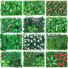 Decorative Flowers & Wreaths 40x60cm Green Artificial Plants Wall Panel Plastic Outdoor Lawns Carpet Decor Home Wedding Backdrop Party Grass