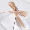 50/100pcs Triangle Marbling Candy Gift Box DIY Kraft Paper Valentine Chocolate Boxes Packaging New Year Wedding Decoration CX220423