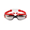 Óculos profissionais de natação à prova d'água de silicone anti -neblina com copos de natação UV com tampão para homens para homens esportes aquáticos Eyewear 220520