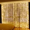 Novelty 3M LED Curtain Lamp Party Decor Fairy Light String With Controller For Home Garden Wedding Christmas Decoration 50 PCs