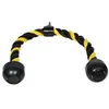 Tríceps puxando o treinamento de corda bíceps empurrar corda em casa ginásio equipamento de exercício de fitness trícepo amarelo pulldown1296o